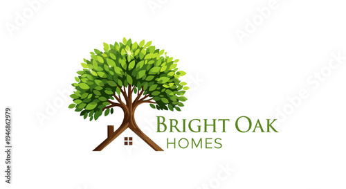 Tree logo for Bright Oak Homes.