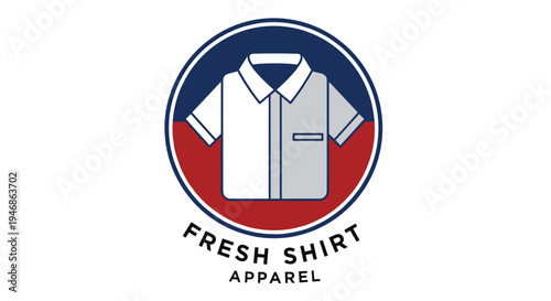 White short sleeve collared shirt.