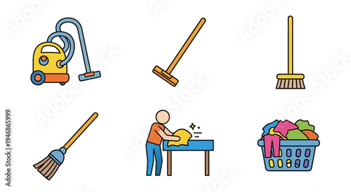 Man washing dishes at a table.