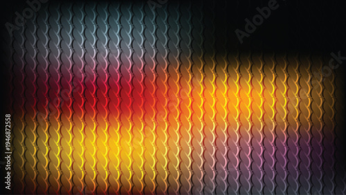 Abstract swirl of vibrant green and white lines radiating from a central point