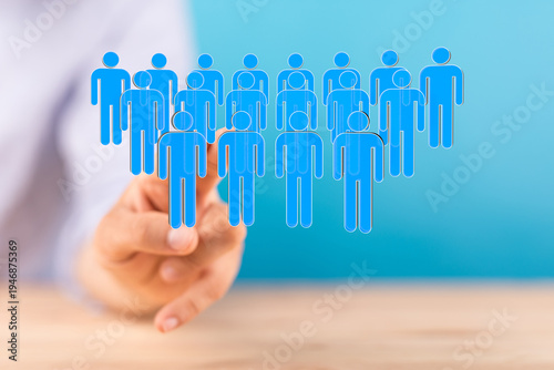 Visual of a group of people...