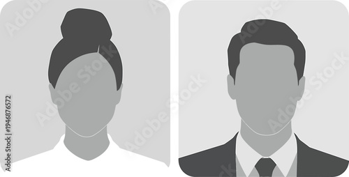 Two people with blurred faces in a professional setting.