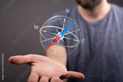 A person holds a digital co...