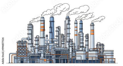 Industrial Factory Plant Facility.