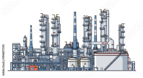 Industrial Factory Plant Facility.