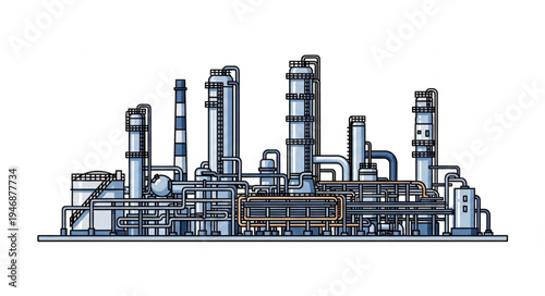Industrial Factory Plant Facility.