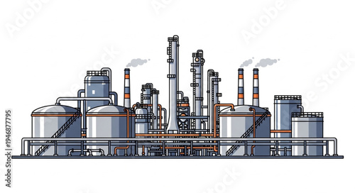 Industrial Factory Plant Facility.