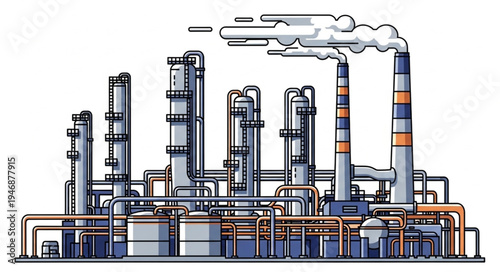 Industrial Factory Plant Facility.