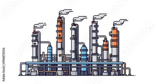 Industrial Factory Plant Facility.