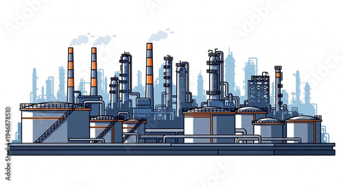 Industrial Factory Plant Facility.