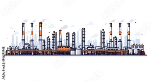 Industrial Factory Plant Facility.