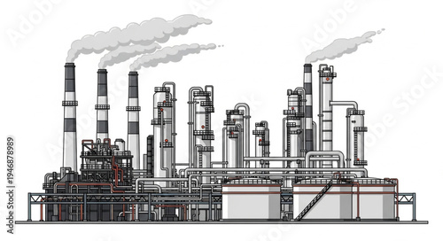 Industrial Factory Plant Facility.