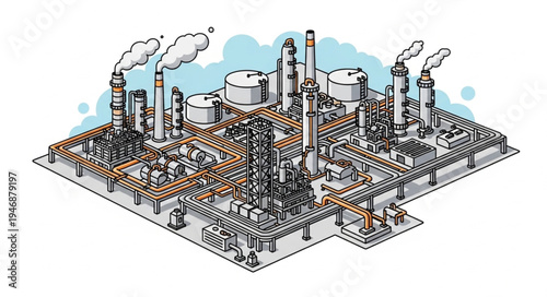 Industrial Factory Plant Facility.