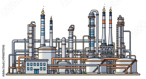 Industrial Factory Plant Facility.