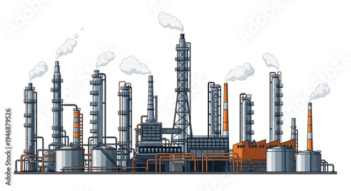 Industrial Factory Plant Facility.