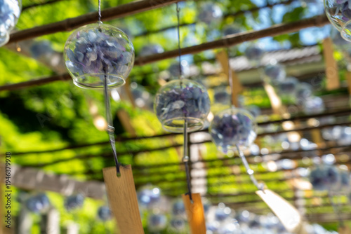 Wallpaper Mural アジサイの風鈴 / A wind chime shaped like a hydrangea Torontodigital.ca