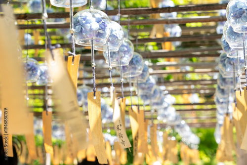 Wallpaper Mural アジサイの風鈴 / A wind chime shaped like a hydrangea Torontodigital.ca