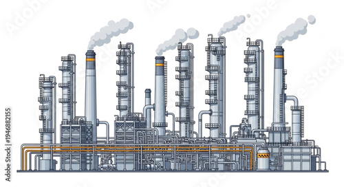Industrial Factory Plant Facility.