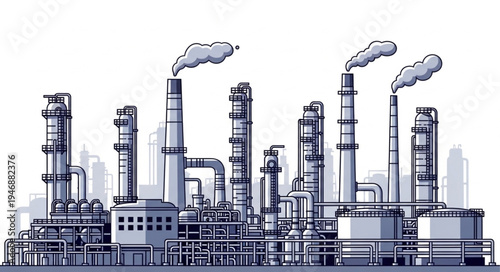 Industrial Factory Plant Facility.