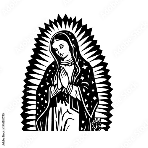 illustration of mary mother of jesus