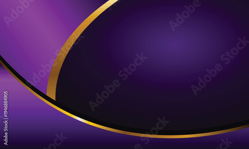 Vibrant Purple Background with Gold Accents