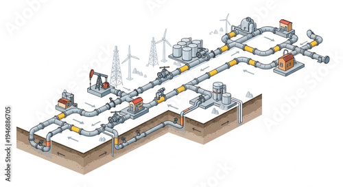 Industrial Factory Production Line System.
