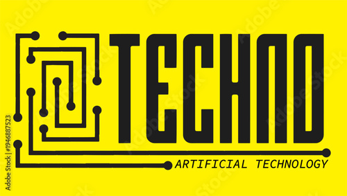 Artificial Intelligence and Technology Digital Logo Concept
