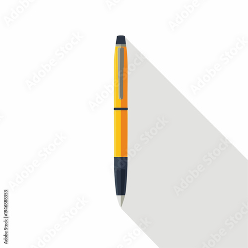 Ballpoint pen vector on a white background