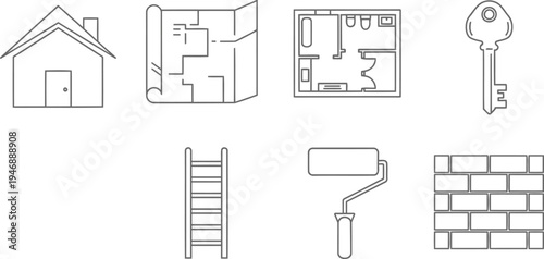 Home improvement and renovation essentials illustrated