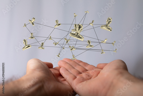 Abstract image of a human n...