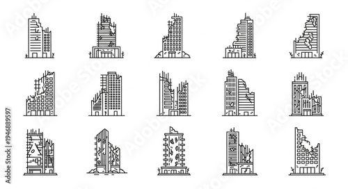 Sketches of Urban Buildings - A Collection of Architectural Designs.