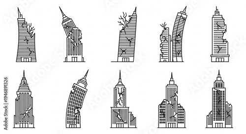 Architectural Sketches - A Collection of Detailed Building Designs.