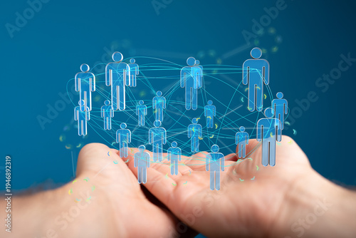 Image depicting a network o...