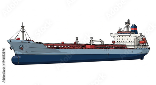 Large Cargo Ship Vessel.