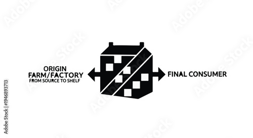 Supply chain logistics infographic template