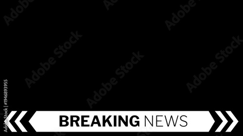 breaking news lower third animation