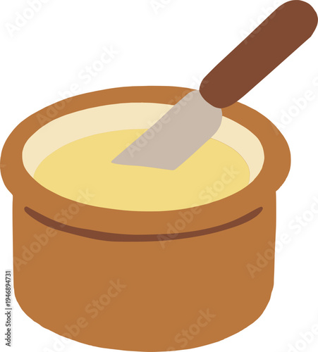 vector illustration of butter