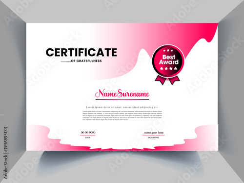 perfect Certificate Design Concept