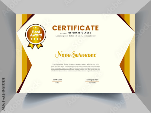 perfect Certificate Design Concept