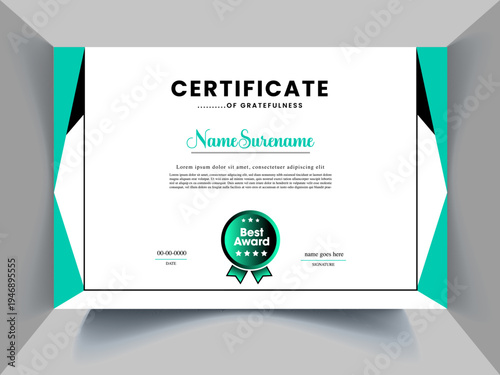 perfect Certificate Design Concept