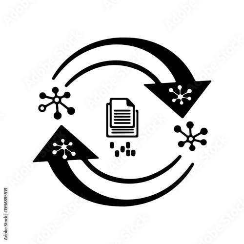 Data Exchange web icons in line style. Traffic, cloud, files, server, technology, collection. Vector illustration.