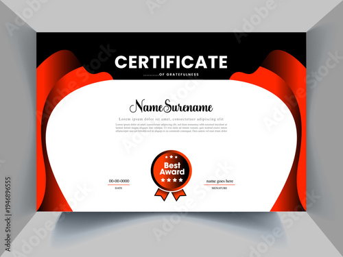 perfect Certificate Design Concept