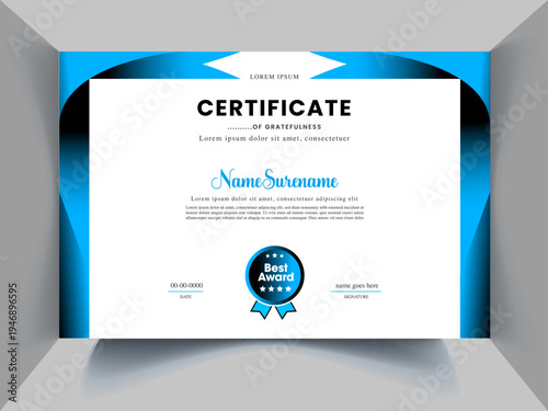 perfect Certificate Design Concept