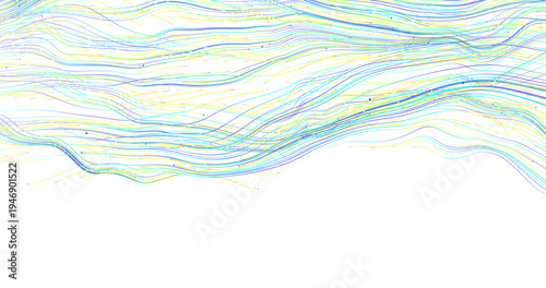 Abstract image with flowing...