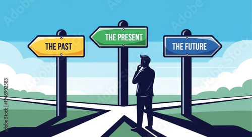 Man at Crossroads of Time.