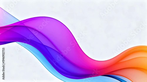 Colorful abstract wave design