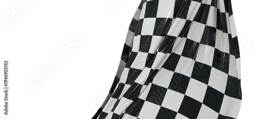 Checker flag waving, repres...