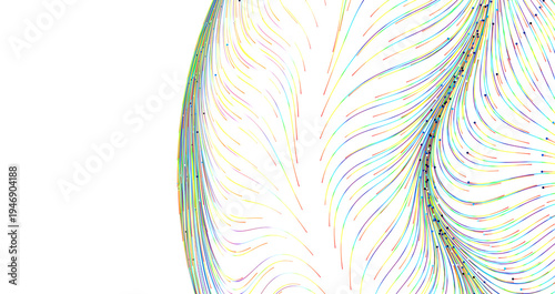 Abstract design of flowing ...