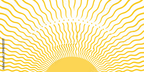 Abstract sunburst illustration with radiating lines and a central glow