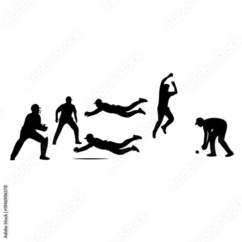 A sequence of a person performing a forward roll on a white background